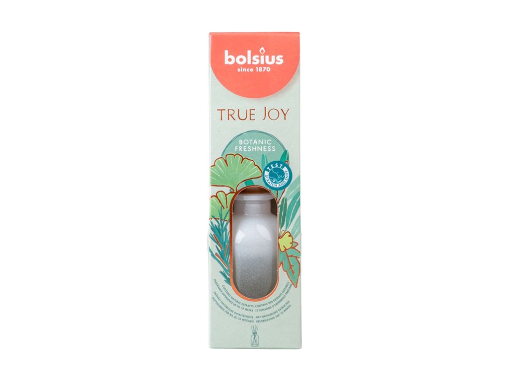 Difuzor Bolsius True Joy Botanic Freshness 80ml + bețișoare parfumate