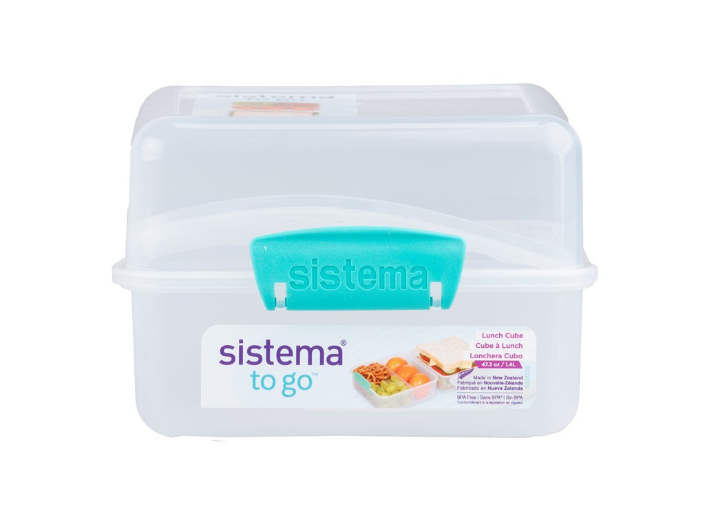 Cutie pentru gustări Sistema TO GO cu 2 compartimente 1,4 l, mentă