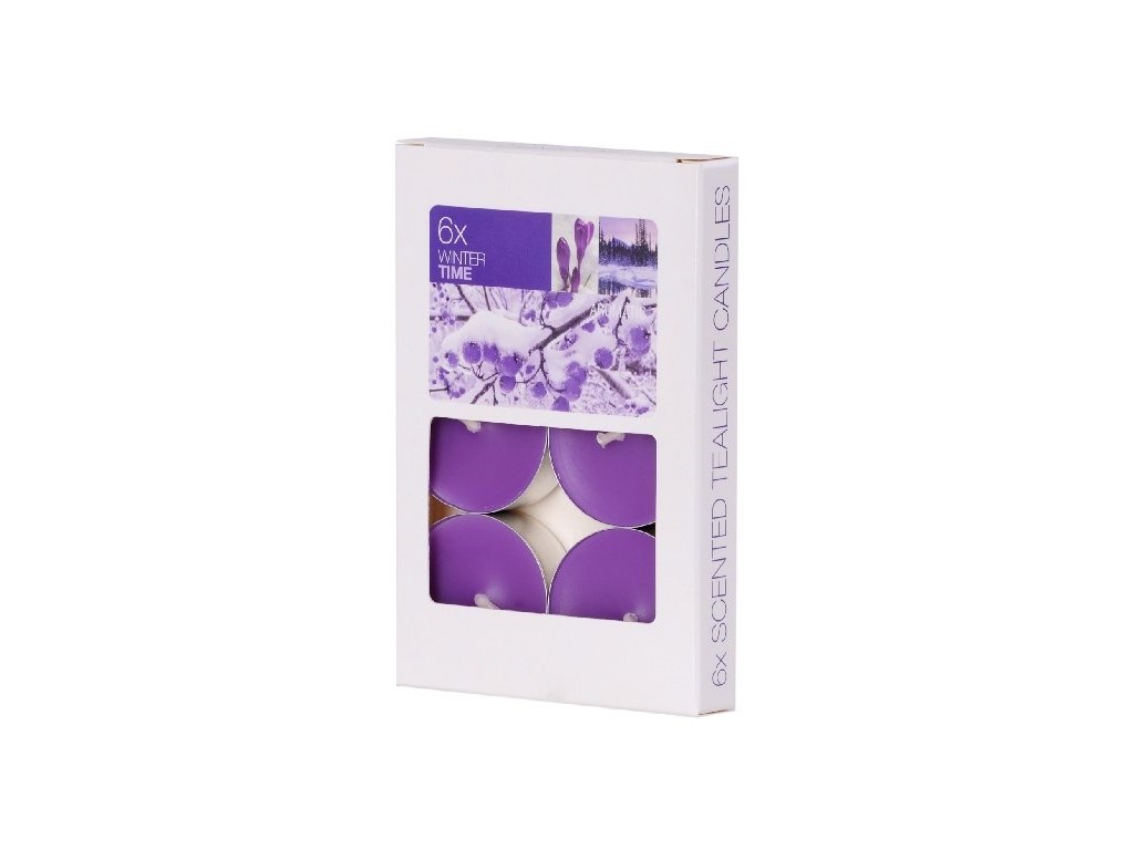 Lumânări parfumate tip pastilă Bolsius, 6 buc., Iarnă