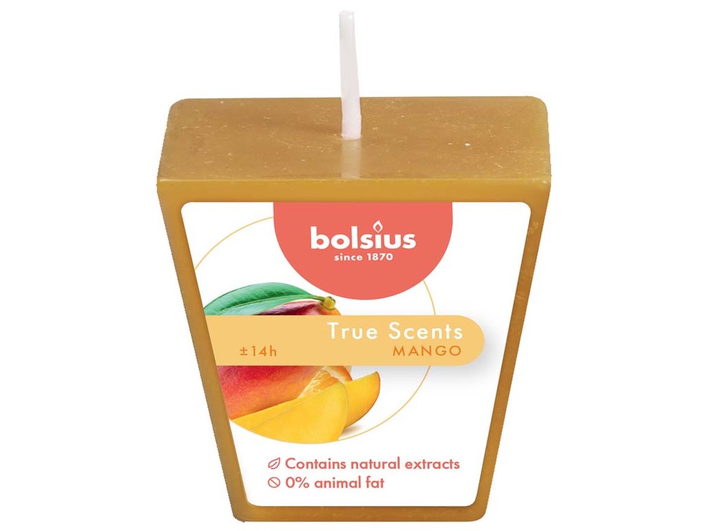 Lumânare parfumată Bolsius Aromatic 2.0 Votive 48mm, Mango