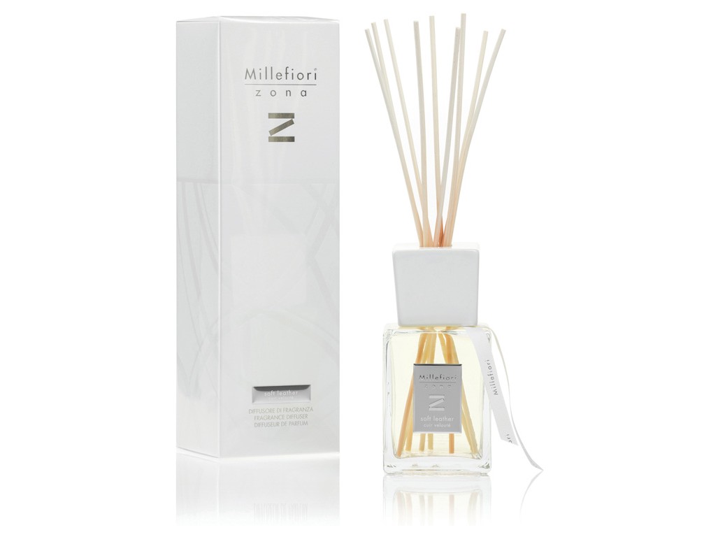 Difuzor de aromă Millefiori Zona Soft Leather 500 ml