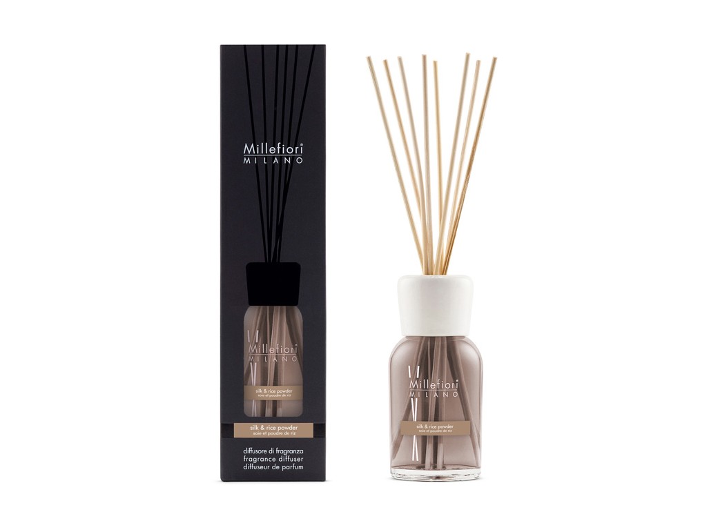 Difuzor de aromă Millefiori Milano Silk & Rice Powder 500 ml
