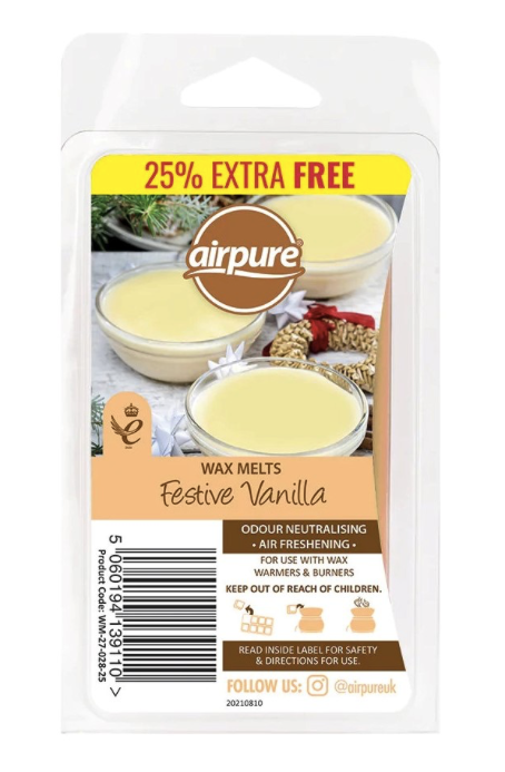 Ceară pentru lampă Airpure Aroma 86g Vanilie de sărbători