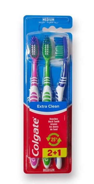 Periuță Colgate Extra Clean 3 bucăți Medii bucăți