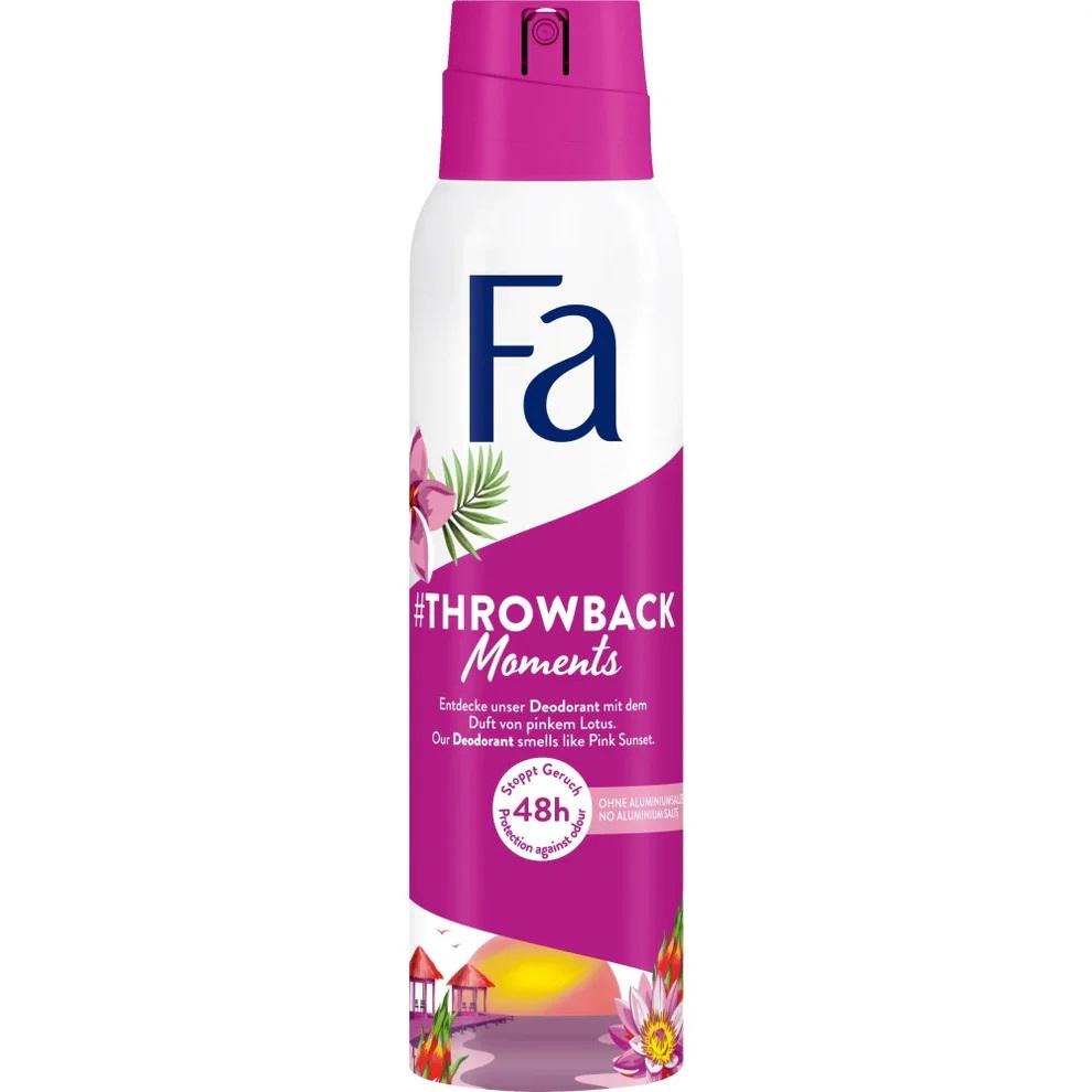 Deodorant FA pentru femei 150ml Throwback Moments Ks