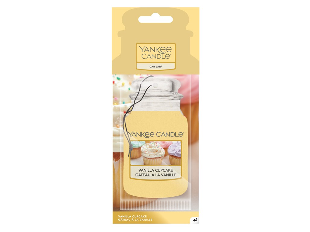 LUMÂNARE YANKEE VANILLA CUPCAKE PARFUMURI AUTO - ETICHETĂ AUTO DIN HÂRTIE