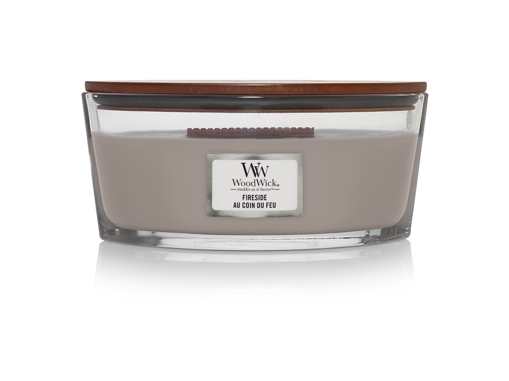 Barcă cu lumânări WoodWick Fireside