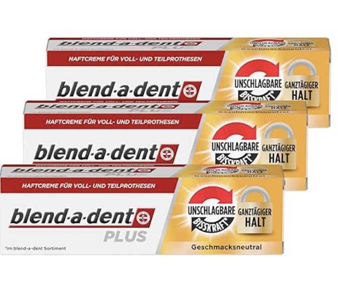 Cremă fixatoare Blend-a-Dent Plus 3x40g