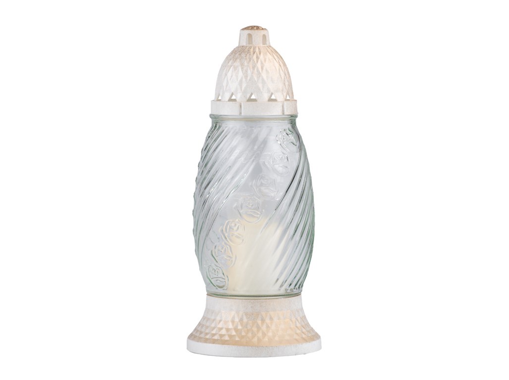 Sticlă de cimitir 27cm depozit 80g 24h transparentă