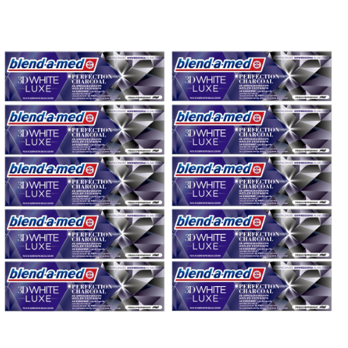 Pastă Blend-a-Med 3D White Lux Charcoal 10x75ml