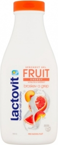 Gel de duș Lactovit Fruit Energy cu piersici și grapefruit, 500 ml