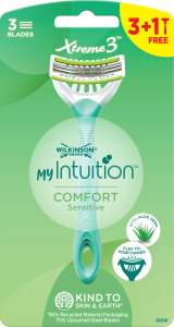 Aparate de ras pentru femei Wilkinson Sword Xtreme3 My Intuition Comfort Sensitive, 3 lame, 4 buc.