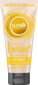Mască Sunsilk pentru păr uscat Morbidi E Luminosi 1 Minute Wow, 180 ml