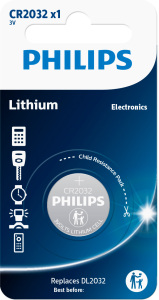Baterie Philips Litiu CR2032 1 buc 3V