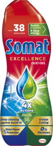 Gel de spălat vase Somat Excellence Duo, 684 ml, 38 de doze