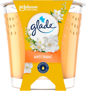 Lumânare parfumată Glade Anti Tabac, 112 g