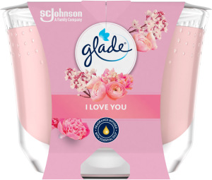 Lumânare parfumată Glade Maxi I Love You, 204 g