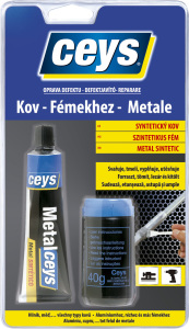 Chit sintetic pentru repararea defectelor Ceys Kov, metal, 40 ml + 40 g