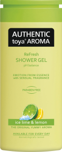 Gel de duș autentic Toya Aroma cu aromă de lime și lămâie, 400 ml