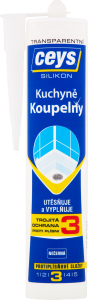 Silicon Ceys pentru băi și bucătării, transparent, 280 ml