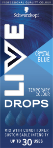 Schwarzkopf Live Drops Picături de vopsea de păr Crystal Blue, 30 ml