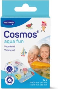 Plasture impermeabil pentru copii Cosmos Aqua Fun, 12 buc.