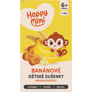 Biscuiți Happy Mimi cu banană 120g 6 luni+