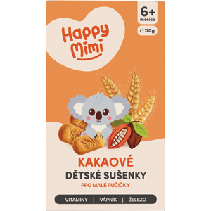 Fursecuri Happy Mimi cu cacao 120g 6 luni+