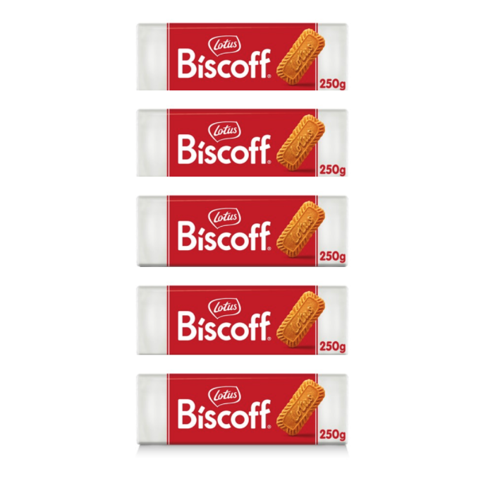 Biscuiți caramelizați Lotus Biscoff 5 x 250 g