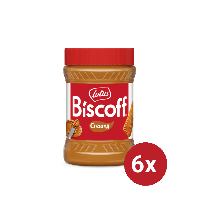 Cremă de biscuiți Lotus Biscoff, cremă de circ, 6x720 g