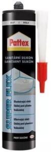 Silicon sanitar Pattex alb, 280 ml