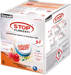 Tablete de înlocuire Ceresit Stop Moisture cu aromă de fructe 2 buc 600g