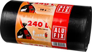 Saci de gunoi groși Alufix, 35 µ, 100 × 125 cm, 240 l, 10 buc.