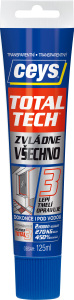 Adeziv și etanșant impermeabil Ceys Total Tech, transparent, 125 g