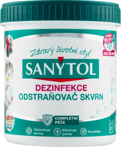 Dezinfectant Sanytol pentru îndepărtarea petelor, pentru rufe colorate, 450 g