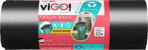Saci de gunoi viGO, 48 µ, 116 × 150 cm, 240 l, 10 buc.