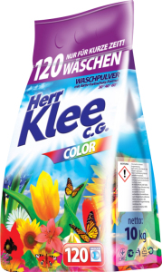 Detergent de rufe Herr Klee Color, 120 spălări, 10 kg