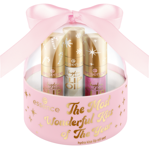 Set de uleiuri de buze Essence Hydra Kiss - Cel mai minunat sărut al anului