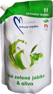 Săpun lichid Miléne cu măr verde și măsline, 1 l