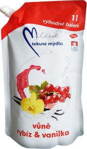 Săpun lichid Miléne cu coacăze și vanilie, rezervă, 1 l