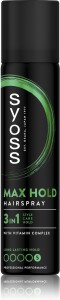 Fixativ Syoss Max Hold 3 în 1 pentru fixarea părului 75 ml