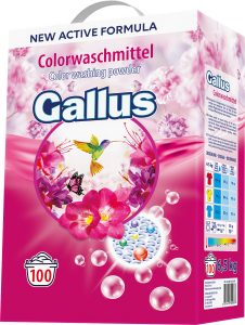 Detergent de rufe Gallus Colorant, 100 de doze, 6,5 kg