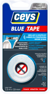 Bandă dublu adezivă Ceys Blue Tape 19 mm x 1,5 m