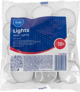 Lumânări Bispol Maxi Lights 20 buc