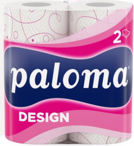 Prosoape de hârtie Paloma cu 2 straturi Design, 2 buc, 11 m