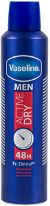 Deodorant spray Vaseline Men Active Dry, 250 ml