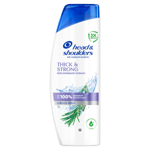 Șampon H&S 400ml cu păr gros și puternic, cu rozmarin