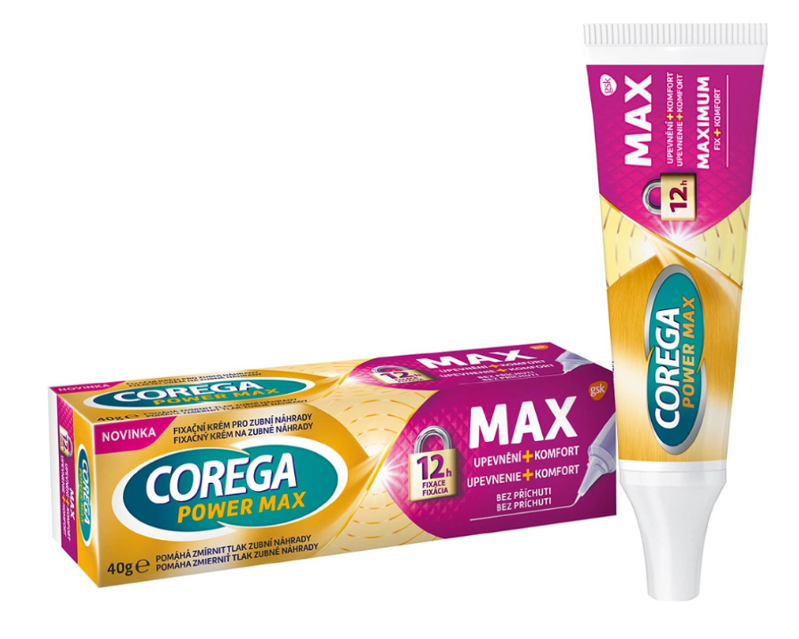 Cremă fixatoare Corega Power Max Fixation+Comfort 70 g