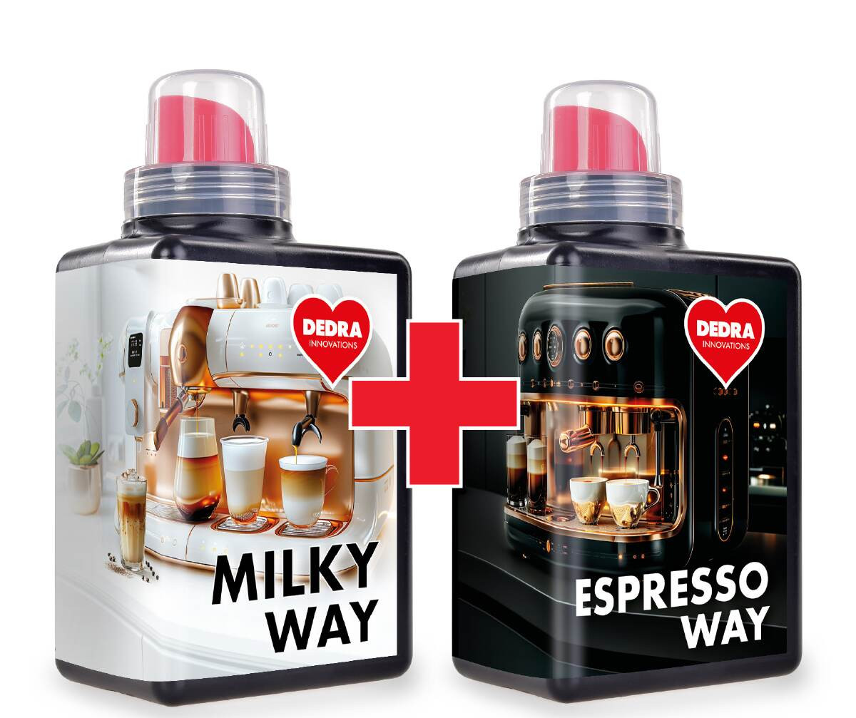 ESPRESSO WAY + MILKY WAY | Set de curățare pentru aparate de cafea | 2× 500 ml