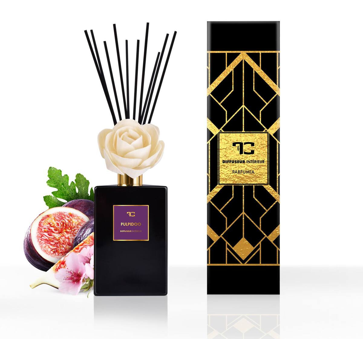 PULPIDOO | Difuzor XL cu bețișoare | PERFUME® | 500 ml